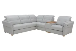 Narożnik skórzany z funkcją relaks BRONX lewy