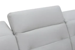 Narożnik skórzany z funkcją relaks BRONX lewy