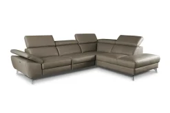 Narożnik skórzany z funkcją relaks PANAMA prawy