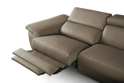 Narożnik skórzany z funkcją relaks PANAMA prawy