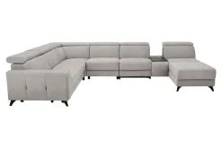 Narożnik szary z funkcją relaks ALAMO lewy