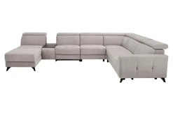Narożnik szary z funkcją relaks ALAMO prawy