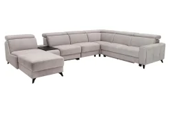 Narożnik szary z funkcją relaks ALAMO prawy