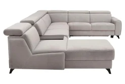 Narożnik szary z funkcją relaks ALAMO prawy