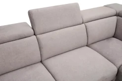 Narożnik szary z funkcją relaks ALAMO prawy