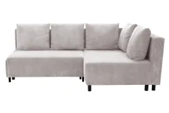 Narożnik sztruksowy jasnoszary LOGOS prawy