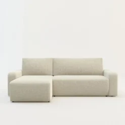 Narożnik sztruksowy kremowy ARAGON