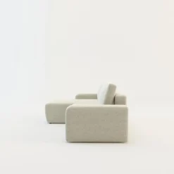 Narożnik sztruksowy kremowy ARAGON