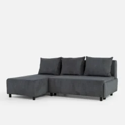 Narożnik sztruksowy rozkładany grafitowy HONEY