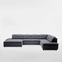 Narożnik U szary TAURO NEW lewy