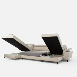 Narożnik U-kształtny beżowy BRAGA prawy