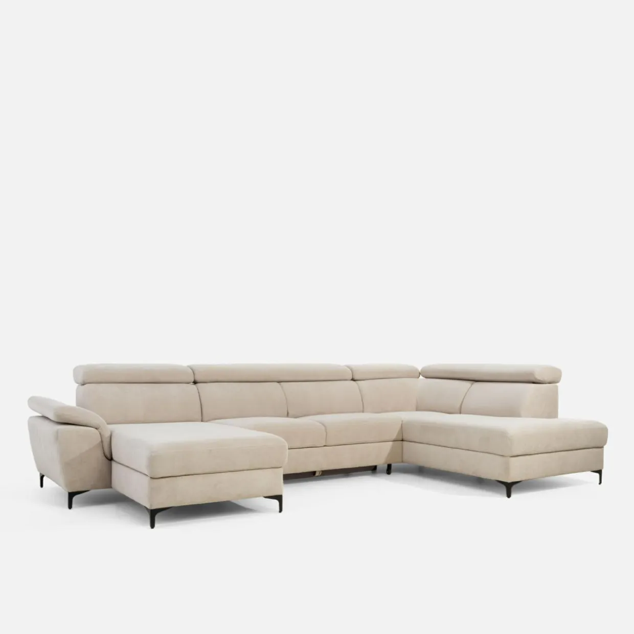 Narożnik U-kształtny beżowy BRAGA lewy