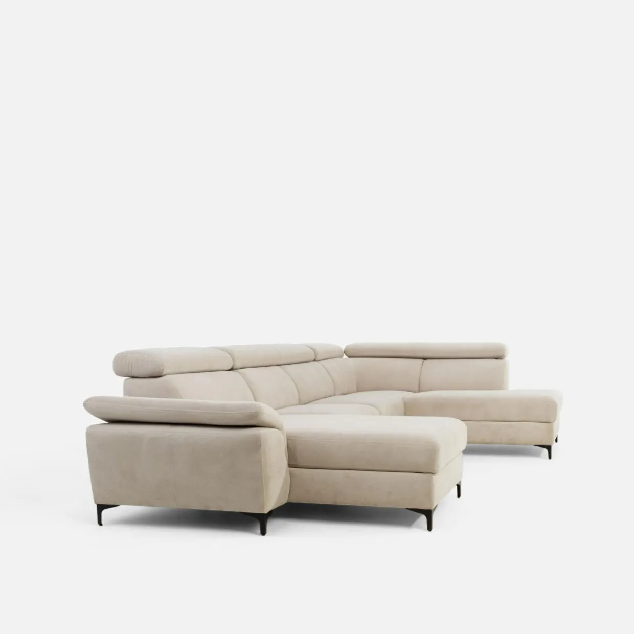 Narożnik U-kształtny beżowy BRAGA lewy