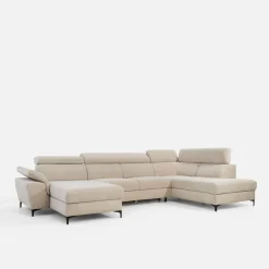 Narożnik U-kształtny beżowy BRAGA lewy