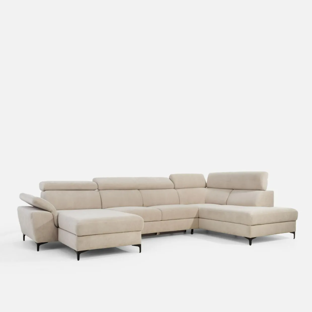 Narożnik U-kształtny beżowy BRAGA lewy