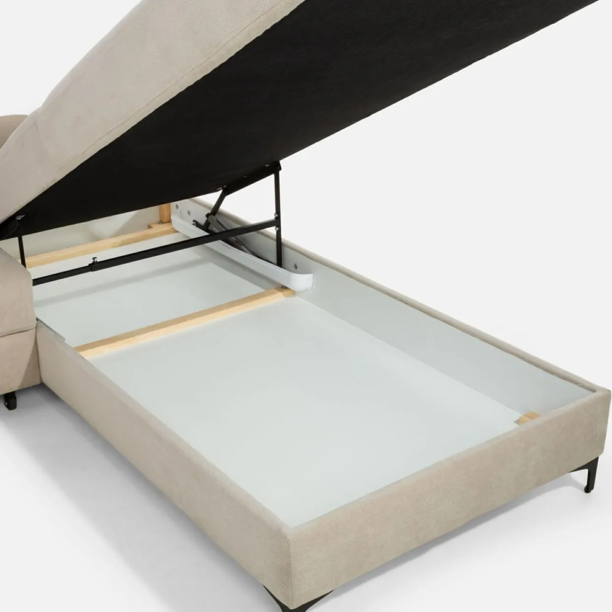 Narożnik U-kształtny beżowy BRAGA lewy