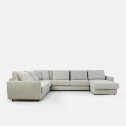 Narożnik U-kształtny beżowy DULCE prawy