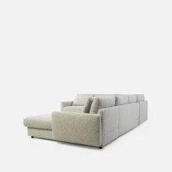 Narożnik U-kształtny beżowy DULCE prawy