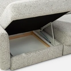 Narożnik U-kształtny beżowy DULCE prawy