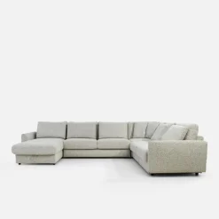 Narożnik U-kształtny beżowy DULCE lewy