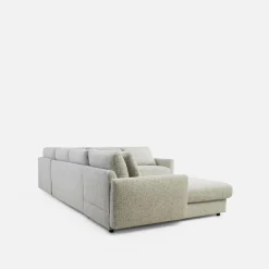 Narożnik U-kształtny beżowy DULCE lewy