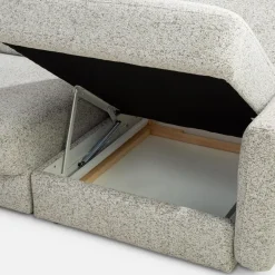 Narożnik U-kształtny beżowy DULCE lewy