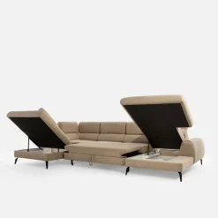 Narożnik U-kształtny beżowy JAZZY U2 prawy