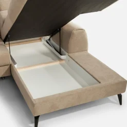 Narożnik U-kształtny beżowy JAZZY U2 prawy