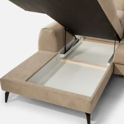 Narożnik U-kształtny beżowy JAZZY U2 lewy