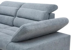 Narożnik U-kształtny rozkładany jasnoniebieski KORFU II lewy