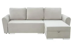 Narożnik z 2 pojemnikami beżowy MELI