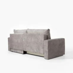 Narożnik z 2 pojemnikami beżowy LULLO prawy