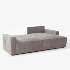 Narożnik z 2 pojemnikami beżowy LULLO prawy