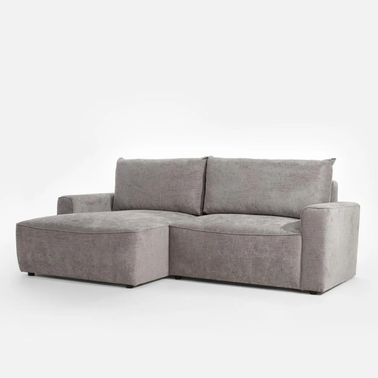 Narożnik z 2 pojemnikami beżowy LULLO lewy