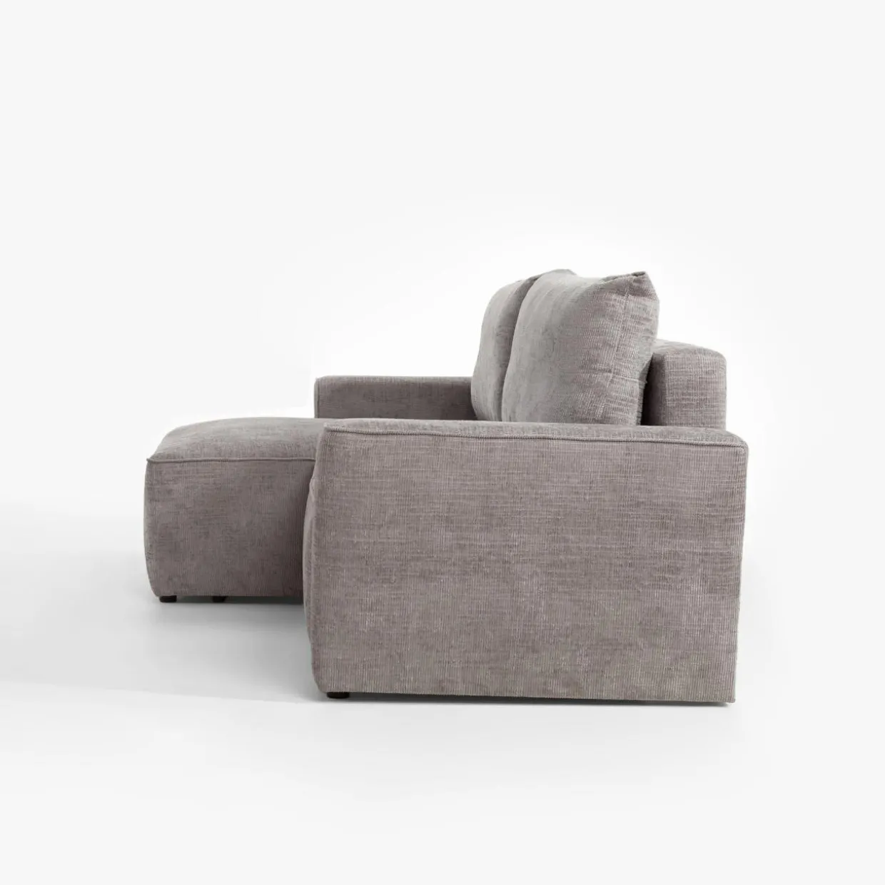 Narożnik z 2 pojemnikami beżowy LULLO lewy