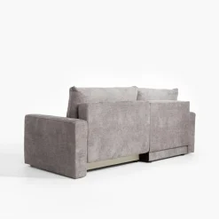 Narożnik z 2 pojemnikami beżowy LULLO lewy