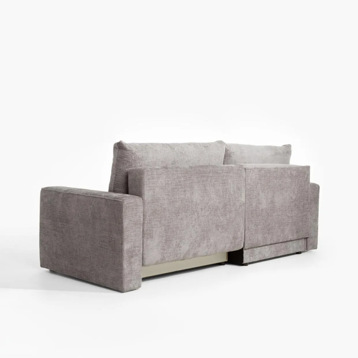 Narożnik z 2 pojemnikami beżowy LULLO lewy