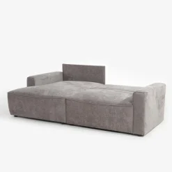 Narożnik z 2 pojemnikami beżowy LULLO lewy