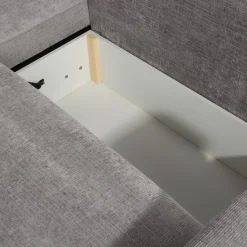 Narożnik z 2 pojemnikami beżowy LULLO lewy