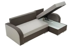 Narożnik z 2 pojemnikami brązowy DUO