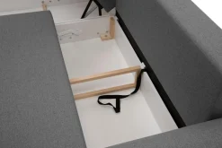 Narożnik z 2 pojemnikami ciemnoszary LANA