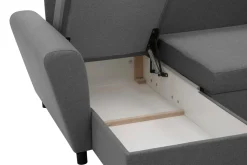 Narożnik z 2 pojemnikami ciemnoszary LANA