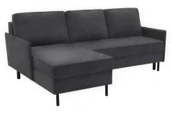 Narożnik z 2 pojemnikami ciemnoszary NELLY