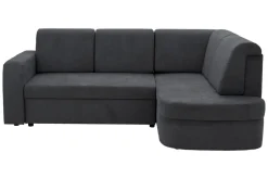 Narożnik z 2 pojemnikami grafitowy NESSI prawy