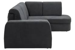 Narożnik z 2 pojemnikami grafitowy NESSI prawy