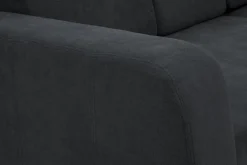 Narożnik z 2 pojemnikami grafitowy NESSI prawy