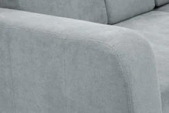 Narożnik z 2 pojemnikami jasnoszary NESSI prawy