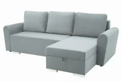 Narożnik z 2 pojemnikami jasnoszary MELI