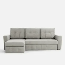 Narożnik z 2 pojemnikami popielaty LAVERNA