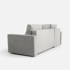 Narożnik z 2 pojemnikami popielaty LAVERNA